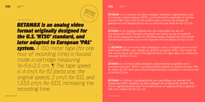 Betamax Font Poster 8