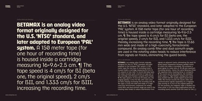 Betamax Font Poster 7