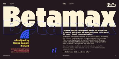 Betamax Font Poster 1