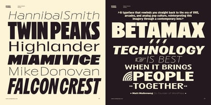 Betamax Font Poster 14