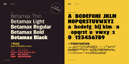 Betamax Font Poster 3