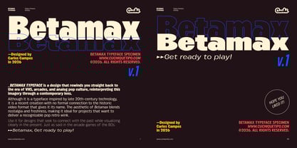 Betamax Font Poster 15