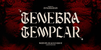 Tenebra Templar Font Poster 1