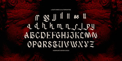 Tenebra Templar Font Poster 12