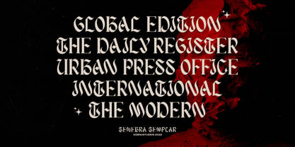Tenebra Templar Font Poster 2
