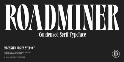 Roadminer Font Poster 1