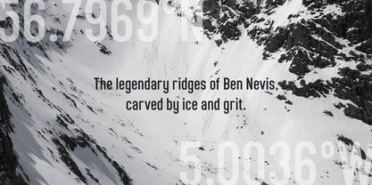 Nevis Ridge Font Poster 5