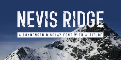Nevis Ridge Font Poster 1