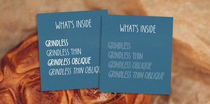PG Grindless Font Poster 2