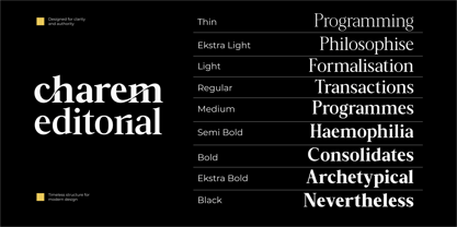 Charem Editorial Font Poster 4