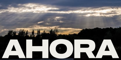Ahora Font Poster 1