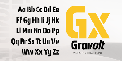 Gravolt Font Poster 10
