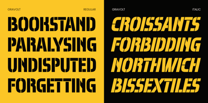 Gravolt Font Poster 9