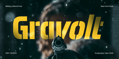 Gravolt Font Poster 1