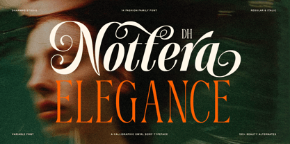 Dh Nottera Elegance Font Poster 1