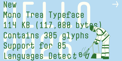 Mono Trea Font Poster 2