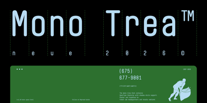 Mono Trea Font Poster 1
