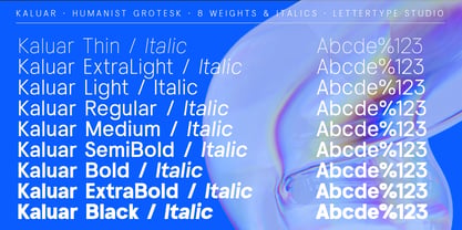 Kaluar Font Poster 3