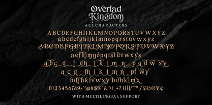 Overlad Kingdom Font Poster 10