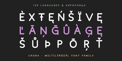Crona Font Poster 2