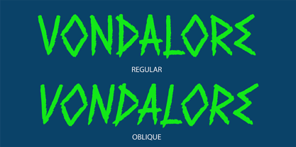 Vondalore Font Poster 2