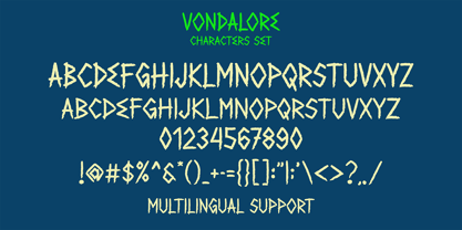 Vondalore Font Poster 6