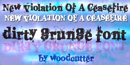 New Violation Of A Ceasefire Font Poster 1