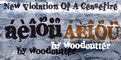 New Violation Of A Ceasefire Font Poster 5