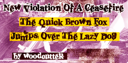 New Violation Of A Ceasefire Font Poster 2