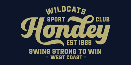 Thomkit Strike Font Poster 2