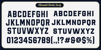Thomkit Strike Font Poster 13