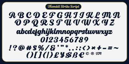 Thomkit Strike Font Poster 14