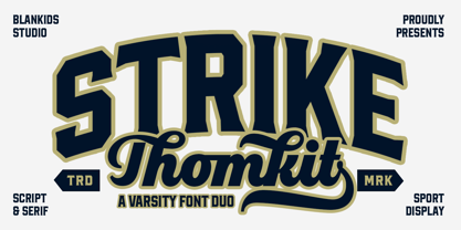 Thomkit Strike Font Poster 1