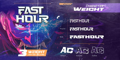 Fasthour Font Poster 4