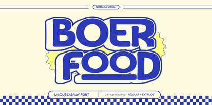 Boer Food Font Poster 1