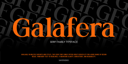 Galafera Font Poster 1
