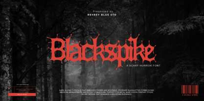 Blackspike Font Poster 1