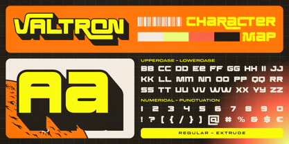 Valtron Font Poster 2