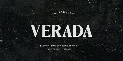 Verada Font Poster 1