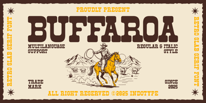 IT Buffaroa Font Poster 1