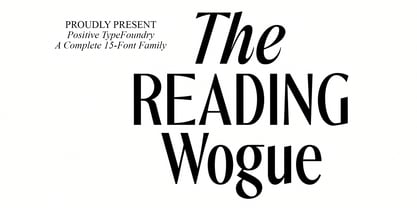 The Reading Wogue Font Poster 1