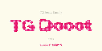 TG Dooot Font Poster 1