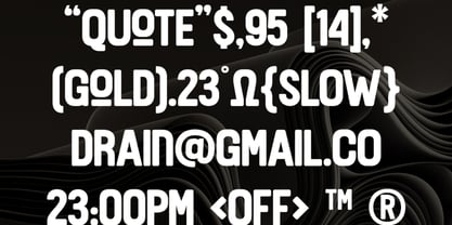 Drain Sa Font Poster 3
