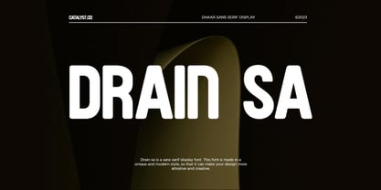 Drain Sa Font Poster 1