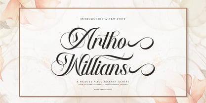 Artho Willians Font Poster 1