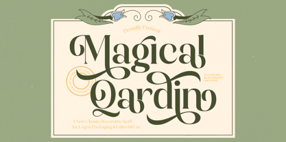 Magical Qardin Font Poster 1