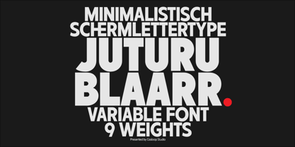 Juturu Blaarr Font Poster 1