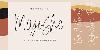 Miyoshe Font Poster 1