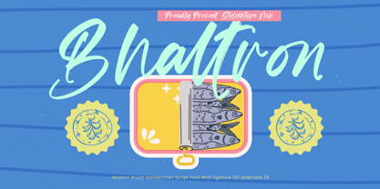 Bhaltron Font Poster 1