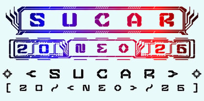 Sucar Neo VR Font Poster 12